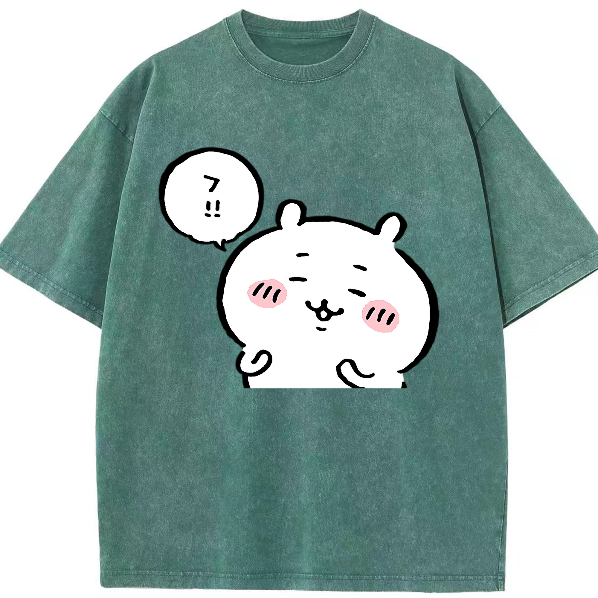 （画像用） ちいかわ ちいかわ Chii-kawa chiikawa 綿100% ヴィンテージ風 半袖Tシャツ（フロントプリント）